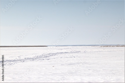 ice on the Lubans lake