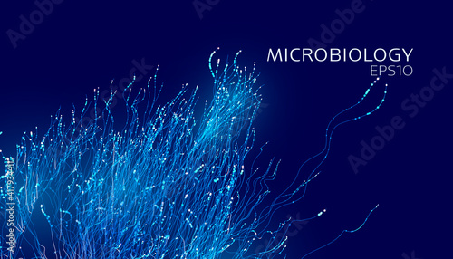 Futuristic technology ai tree. Futuristic plant microbiology. agriculture technology