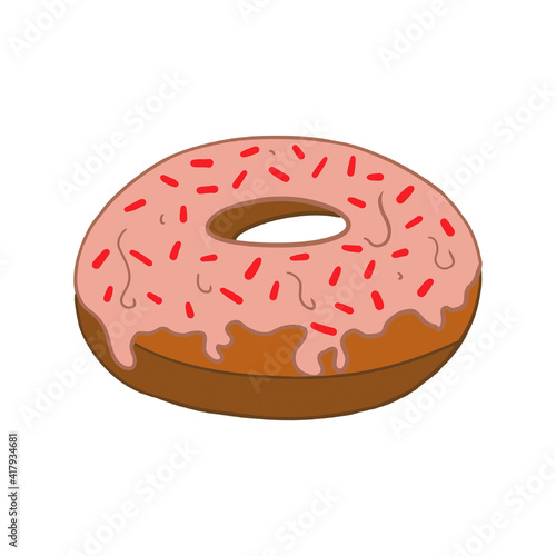 donut isolated on white