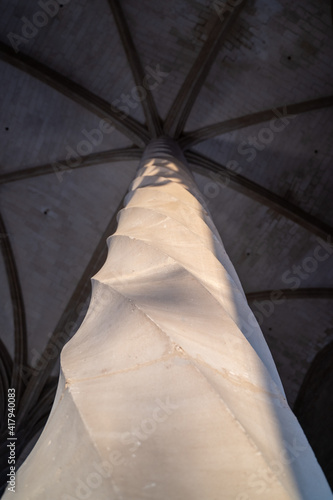 The interior of La Lonja of Palma de Mallorca during the day, Spain