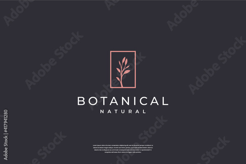 abstract flower logo design