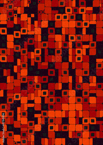 Abstract Geometric Pattern generative computational art illustration