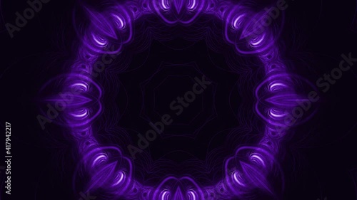 Relaxing Geometric lines abstract kaleida background animation for your music psychedelic visuals progressive projects and VJ mapping show festival performance.