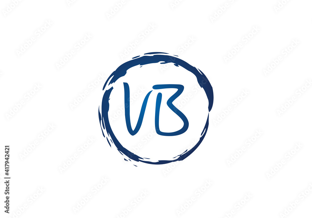 Initial Monogram Letter V B Logo Design Vector Template. V B Letter Logo Design Initial Monogram Letter V B Logo Design Vector Template. V B Letter Logo Design