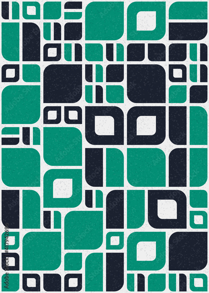 Abstract Geometric Pattern generative computational art illustration