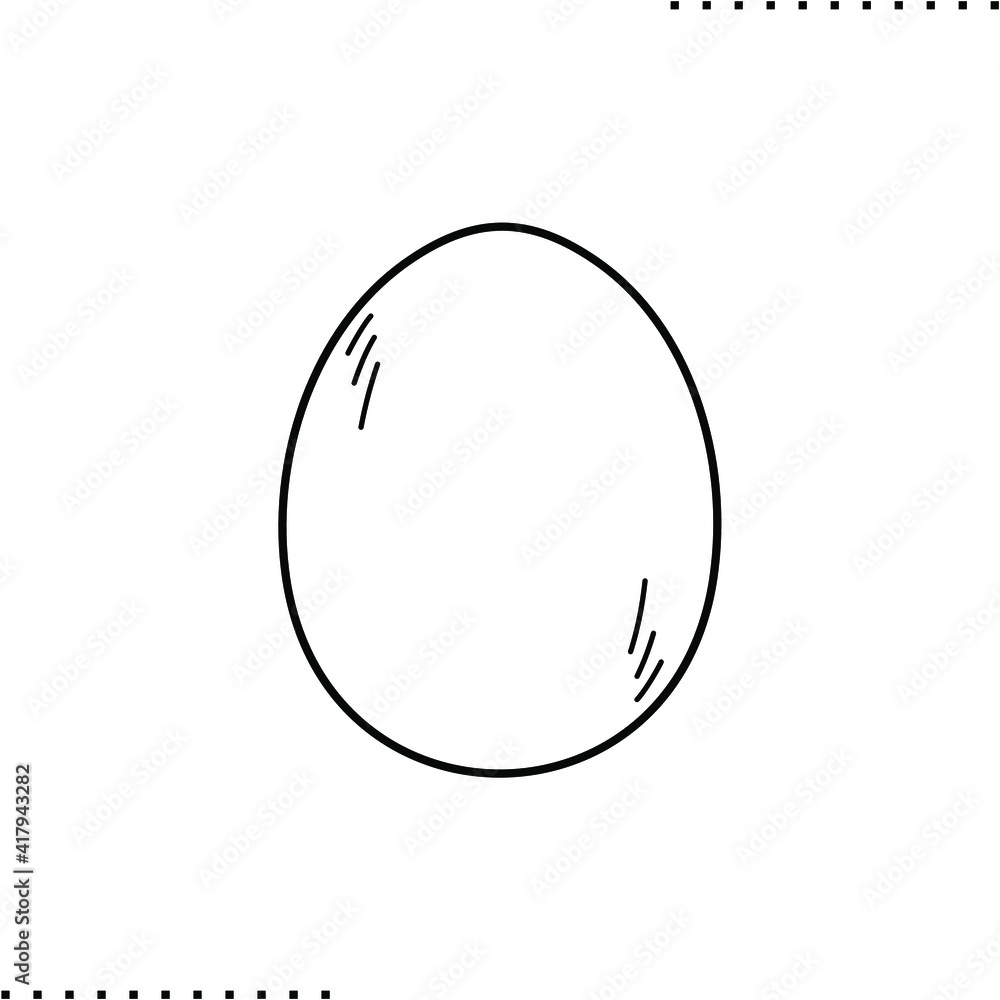 easter egg vector icon in outlines easter egg vector icon in outlines