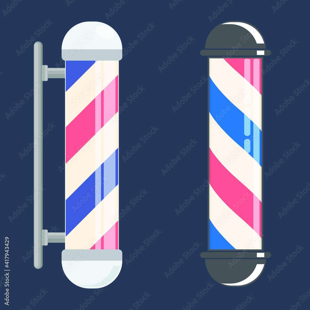 Barber pole icon vector illlustration design Barber pole icon vector illlustration design