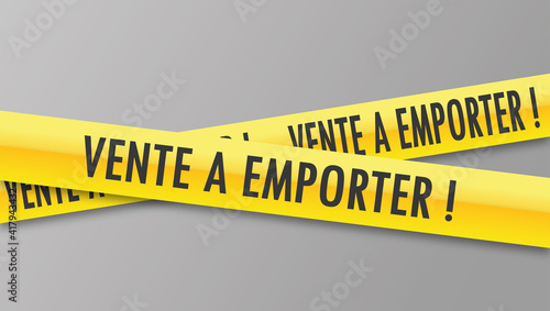 Logo vente à emporter.