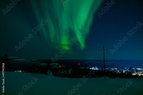 Northern Lights from Levi, Lapland Finland - March 2021 photo