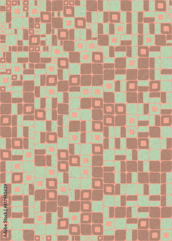 Fototapeta premium Abstract Geometric Pattern generative computational art illustration