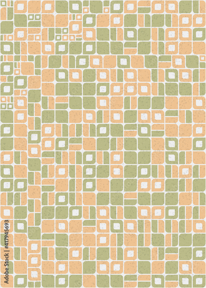 Fototapeta premium Abstract Geometric Pattern generative computational art illustration