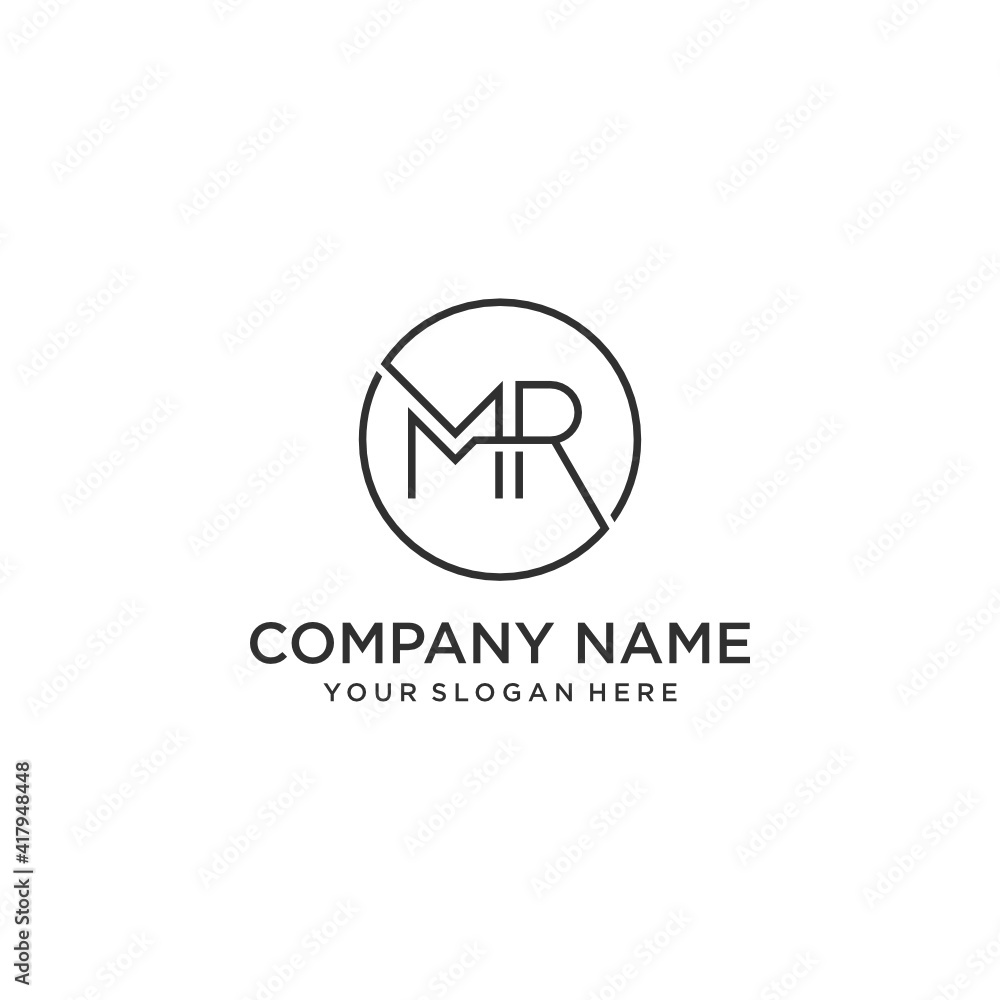 Abstract MR initials logo design. Simple, clean and luxurious. Suitable for consulting businesses, fashion, photographers, contractors, architecture and other businesses. Abstract MR initials logo design. Simple, clean and luxurious. Suitable for consulting businesses, fashion, photographers, contractors, architecture and other businesses.