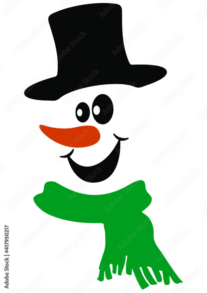 Snowman, Winter, Christamas, Snow, Cute snowman face, Snowman heads. Vector illustration isolated Snowman, Winter, Christamas, Snow, Cute snowman face, Snowman heads. Vector illustration isolated