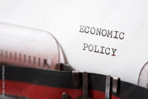 Economic policy concept