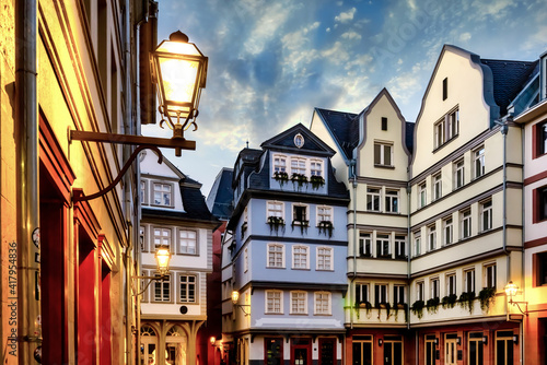 Cityscape of the new old town inFrankfurt am Main, Hessen, Germany