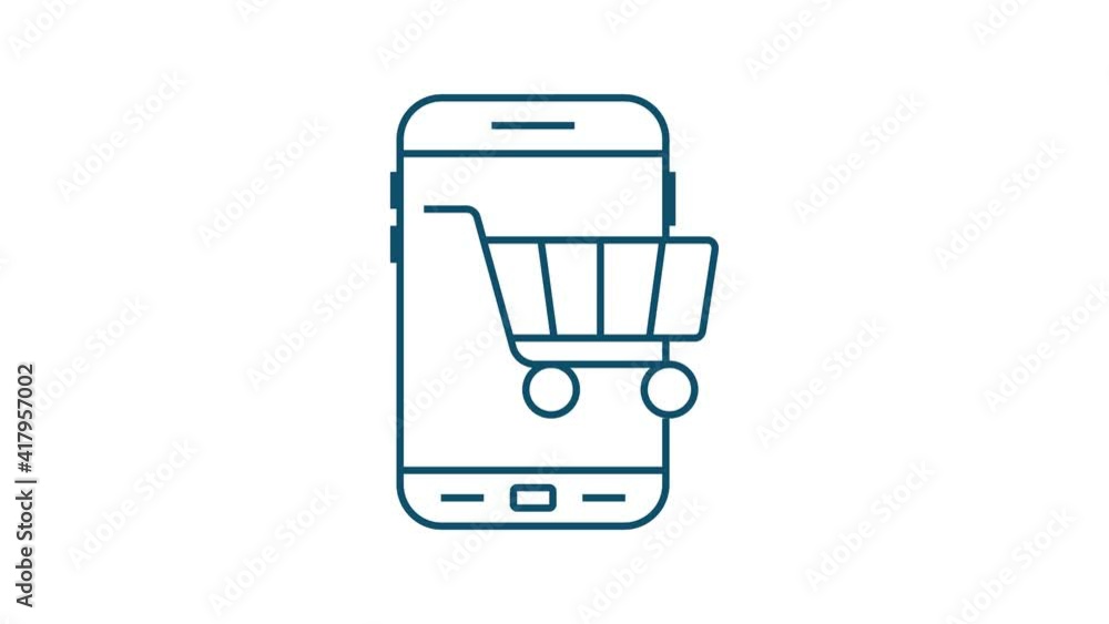 Shopping set icon for web design. E commerce. Discount coupon. Business icon. Price tag. Line . Motion graphics. Shopping set icon for web design. E commerce. Discount coupon. Business icon. Price tag. Line . Motion graphics.