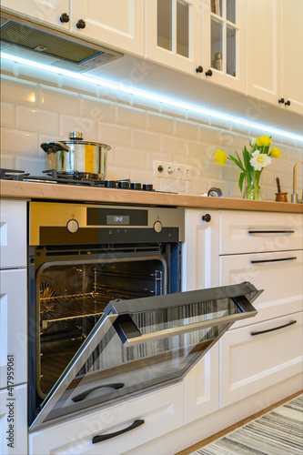 Cozy modern kitchen interior photo