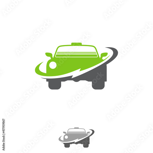 Electric car icon trendy and modern electric car symbol