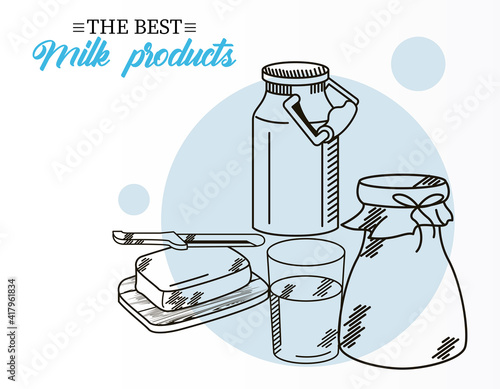 four milk products