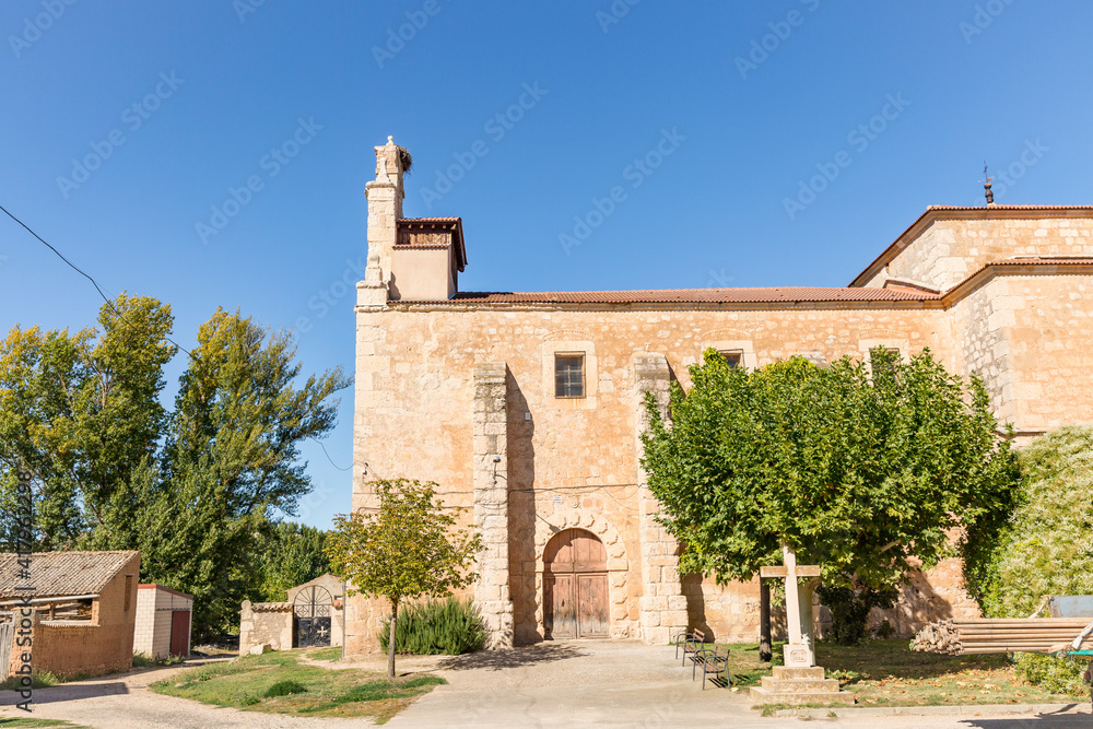 Parish church of San Andres in Soto de San Esteban, municipality of San Esteban de Gormaz, province of Soria, Castile and Leon, Spain