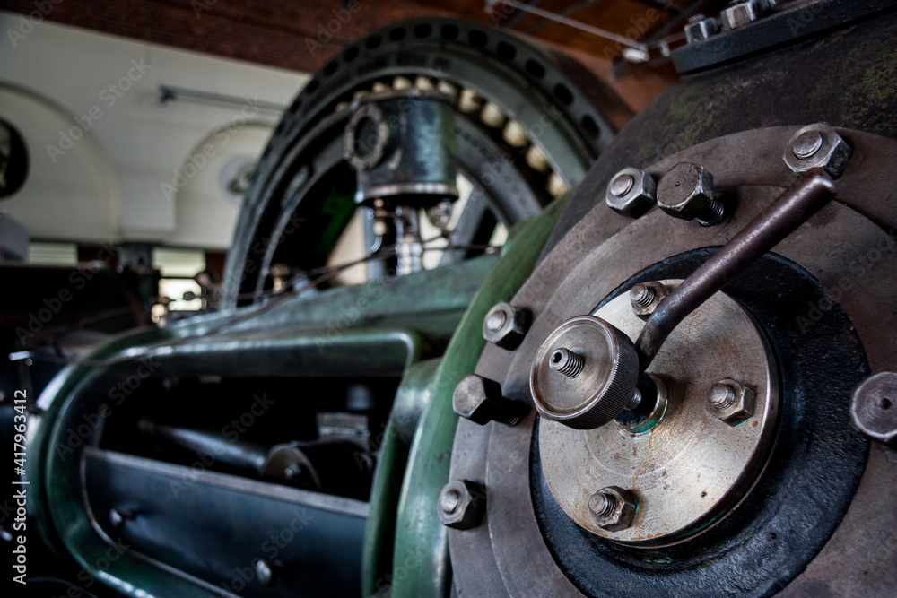close up of a engine