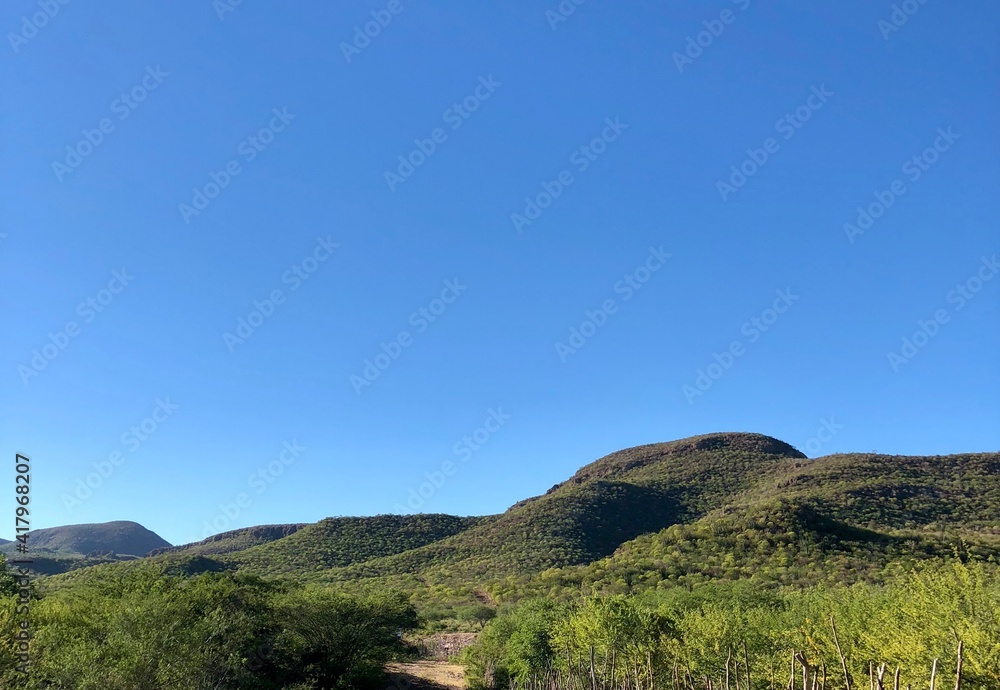 mountains and sky