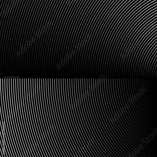 Abstract warped Diagonal Striped Background. Vector curved twisted slanting, waved lines pattern. Brand new style for your business design