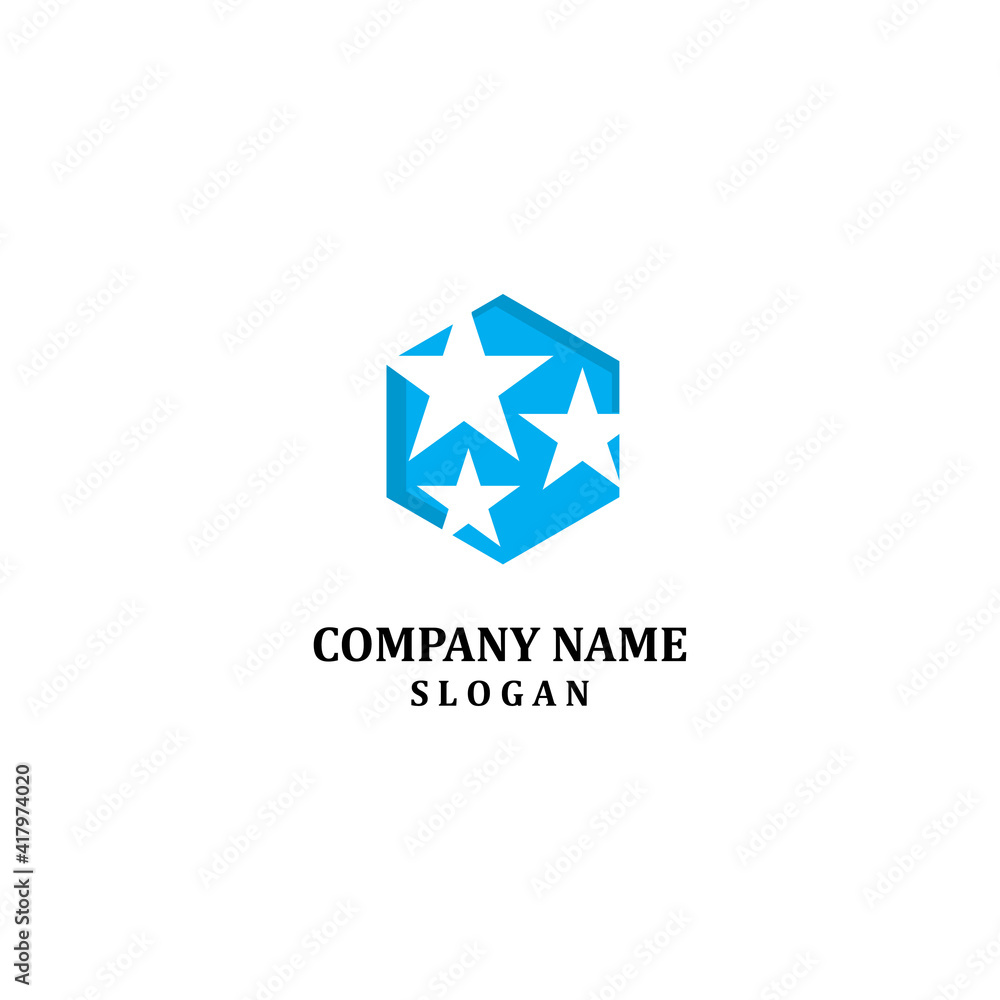 Fototapeta premium simple vector logo of the moon in the sky