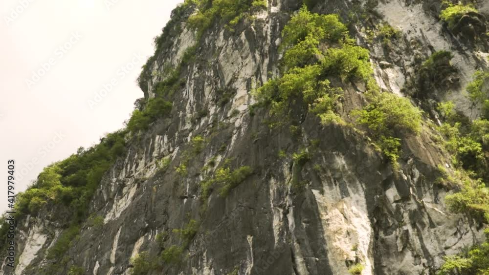 Trees and shrubs in a mountain karst in Guilin China Trees and shrubs in a mountain karst in Guilin China