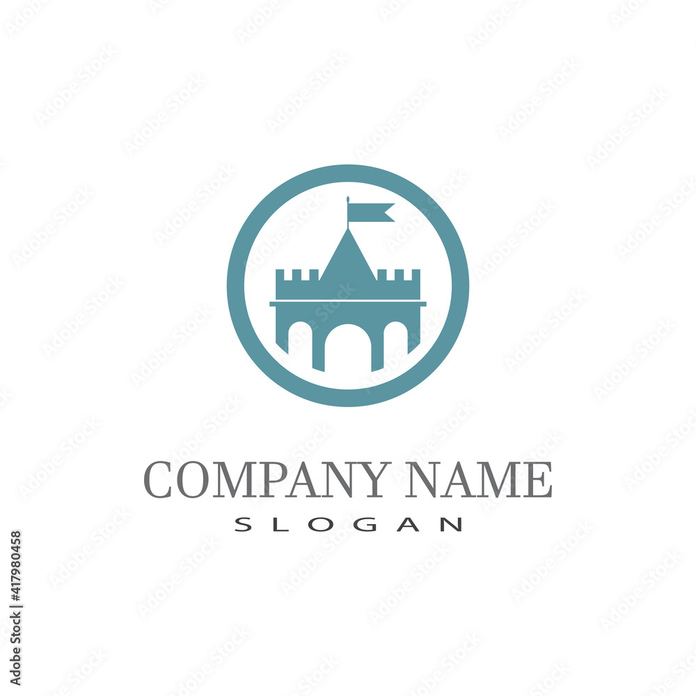 Castle Logo Template vector symbol icon design Castle Logo Template vector symbol icon design