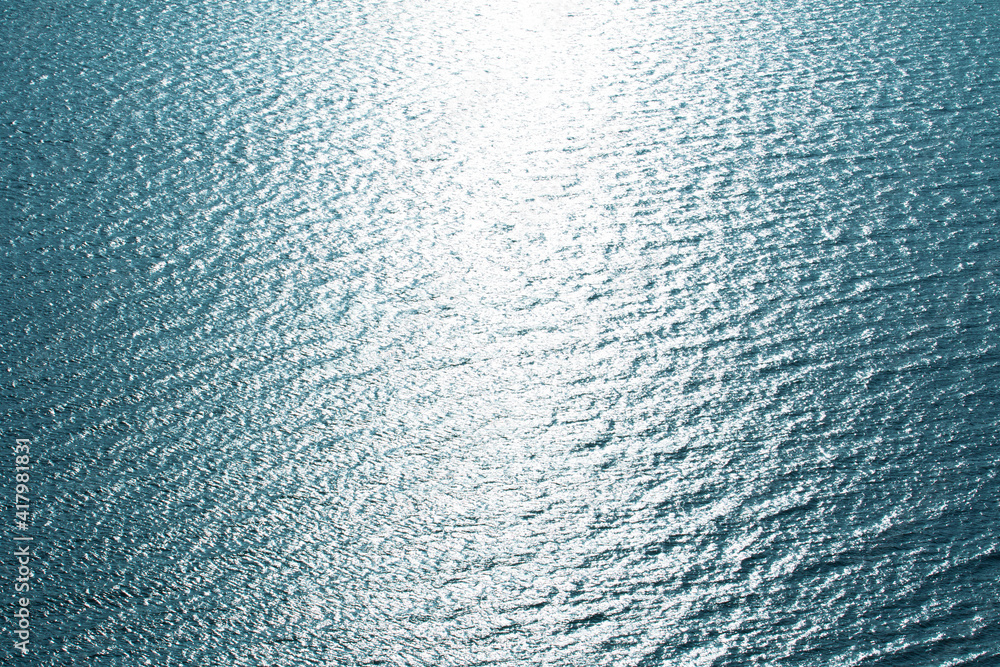 Blue tropical sea surface with waves and ripples. Blue tropical sea surface with waves and ripples.