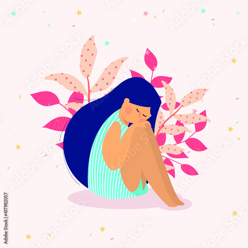 Mujer pensativa