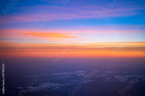 Sunset from above. 