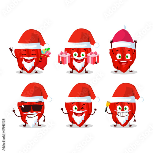 Santa Claus emoticons with new red habanero cartoon character