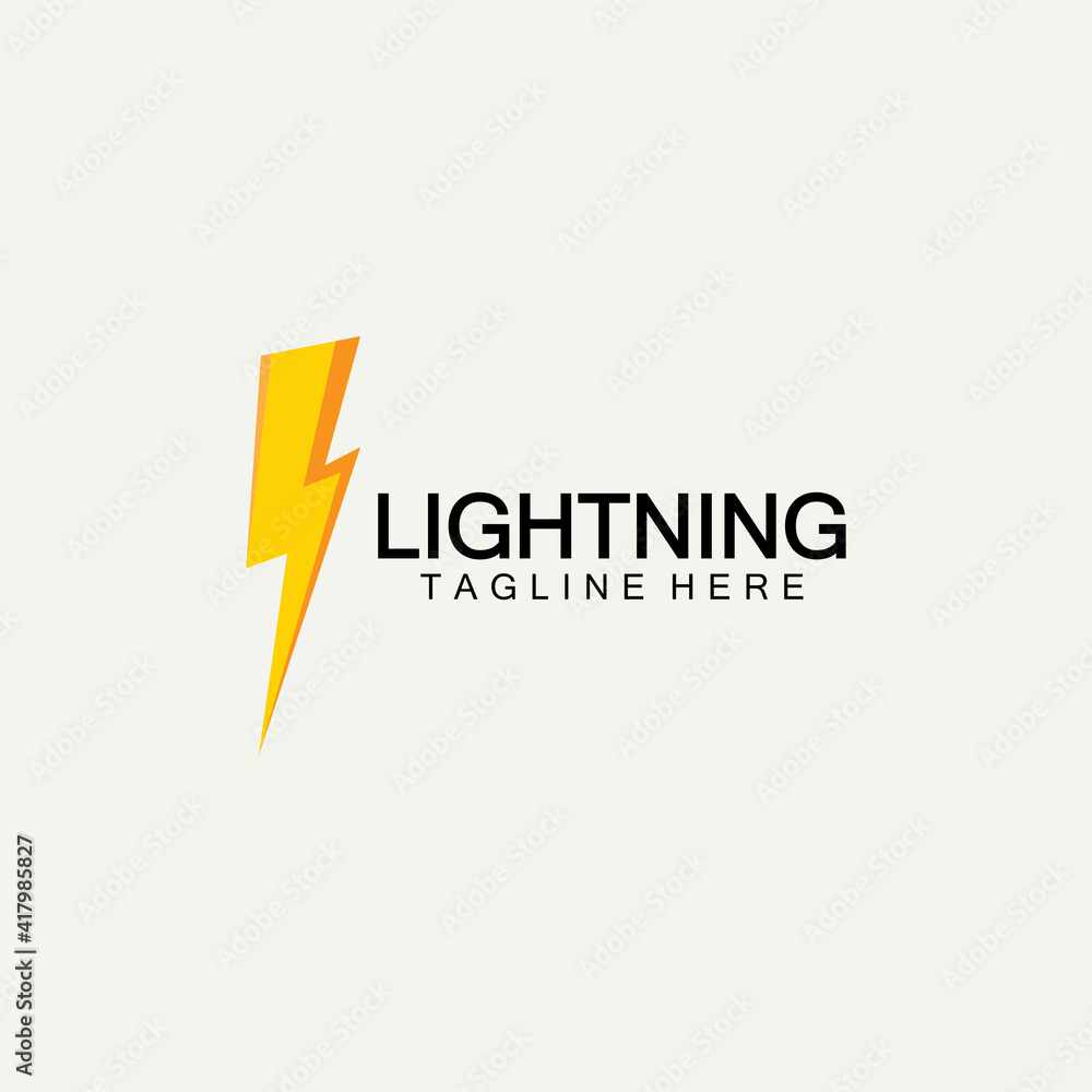 lightning thunder bolt electricity logo design template lightning thunder bolt electricity logo design template