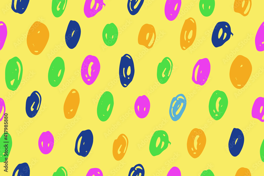 Seamless pattern with hand drawn abstract shapes. Scribbles handwritten with pen or pencil. Simple vector illustration Seamless pattern with hand drawn abstract shapes. Scribbles handwritten with pen or pencil. Simple vector illustration