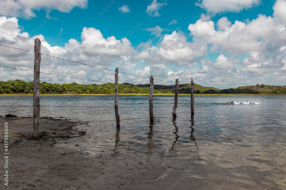 Aracaju, SE, Brazil, February 28, 2021. Lagoa dos Tambaquis. Aracaju, SE, Brazil, February 28, 2021. Lagoa dos Tambaquis.
