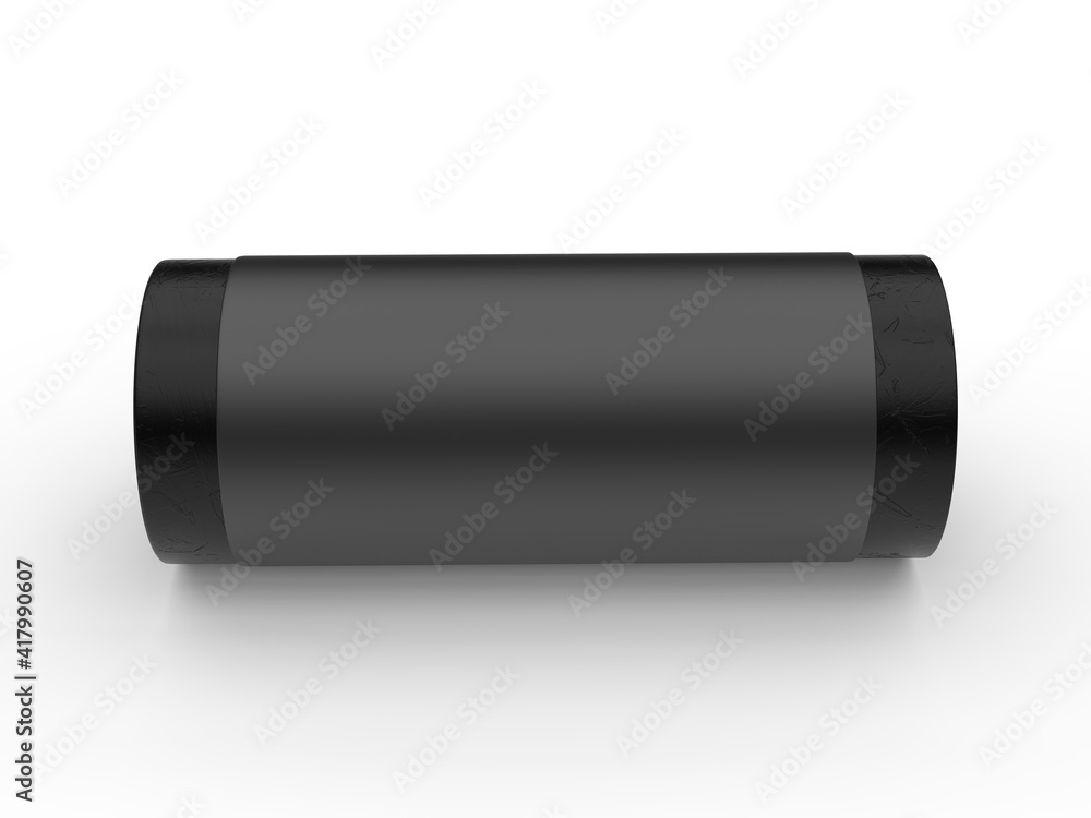 Blank Trash Bags Roll Mockup, 3d render illustration. Blank Trash Bags Roll Mockup, 3d render illustration.