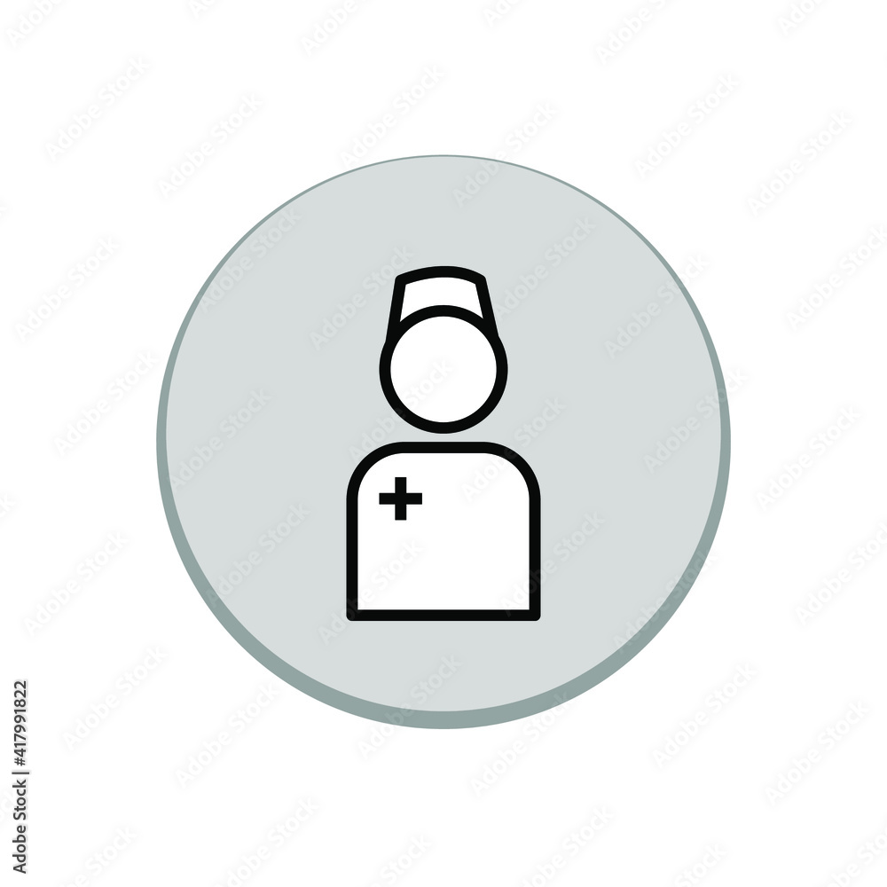 Illustration Vector graphic of nurse icon Illustration Vector graphic of nurse icon