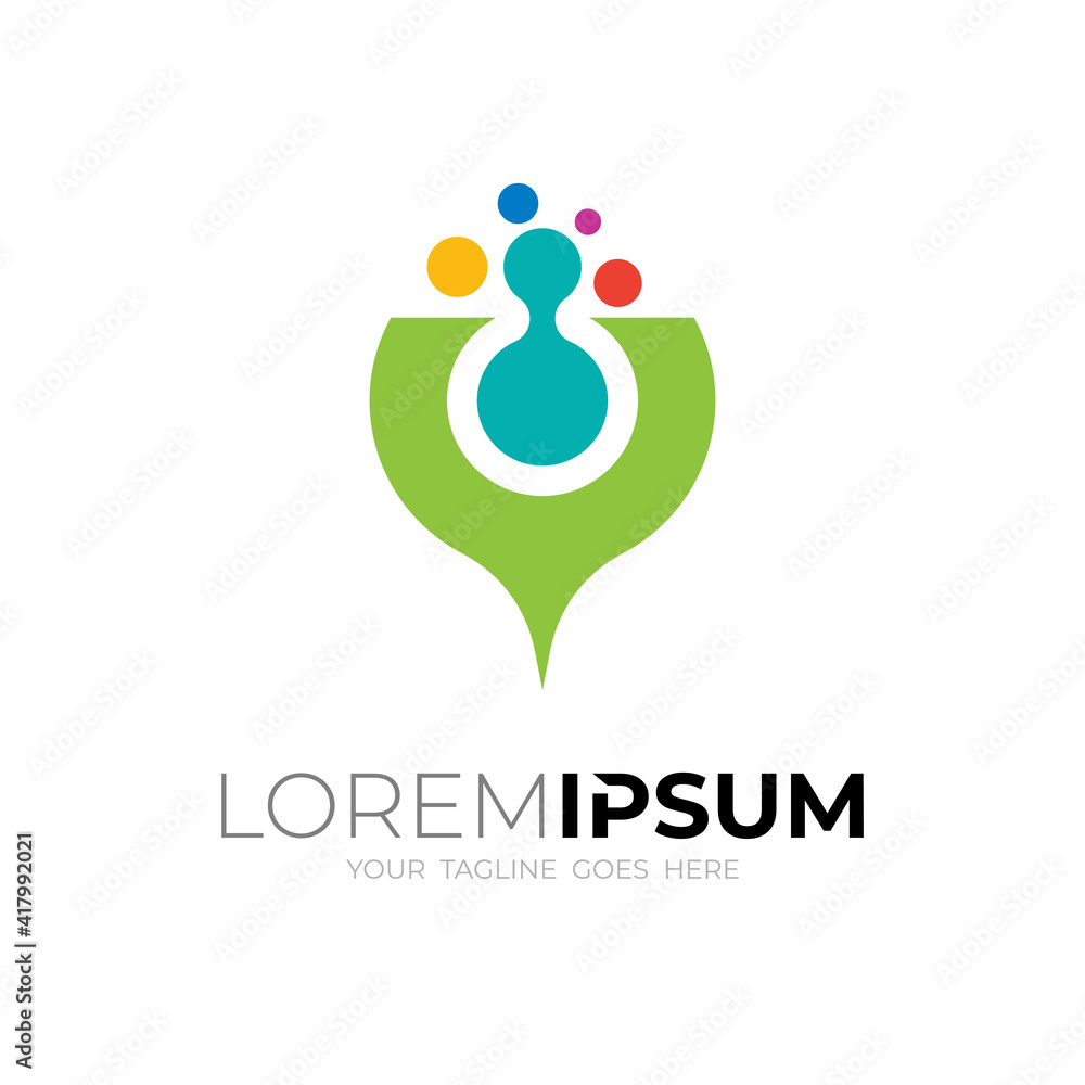 Y logo and babble logo colorful , simple logo template, ready for your Y logo and babble logo colorful , simple logo template, ready for your