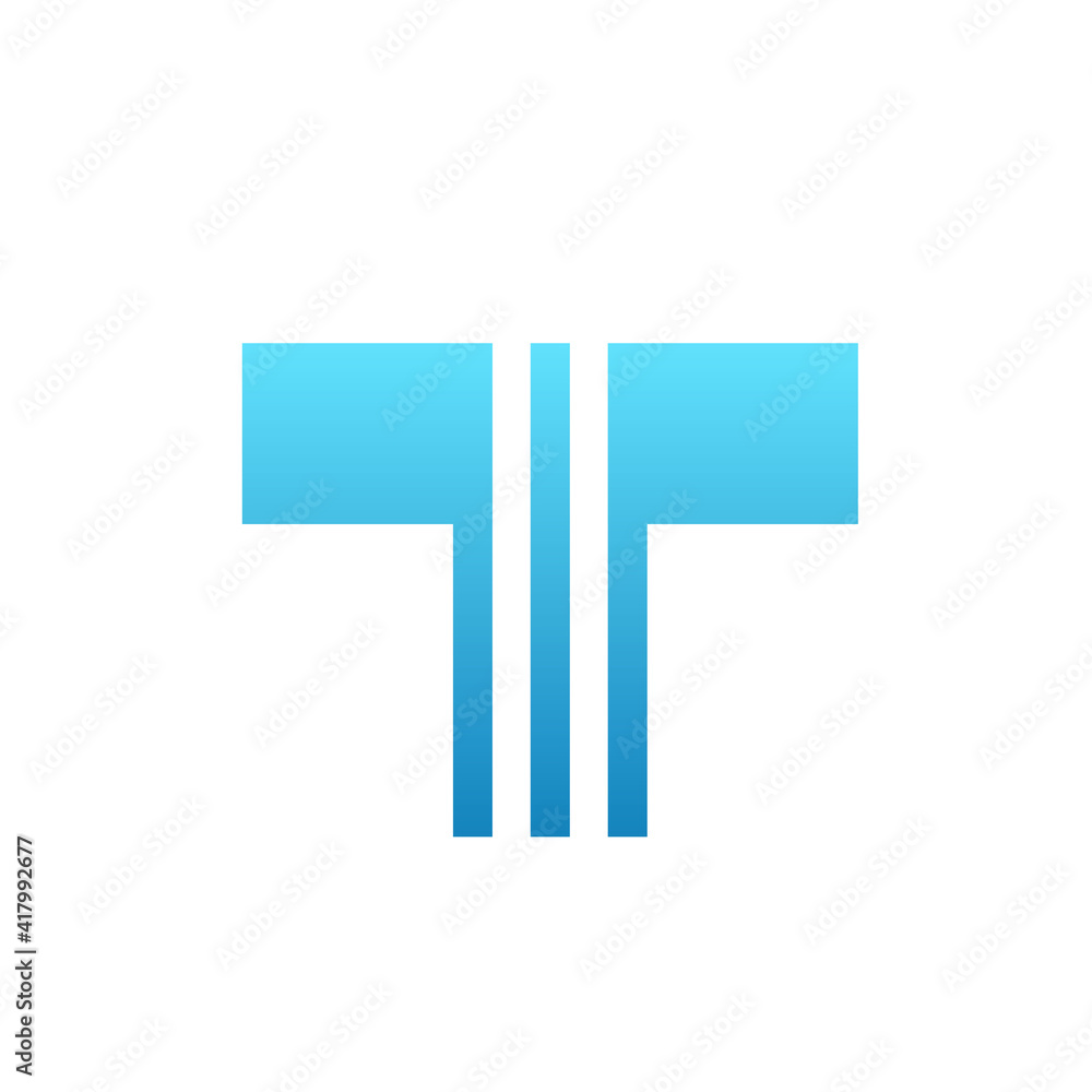 Obraz premium Letter T logo icon design template elements. vector illustration