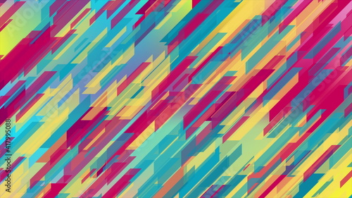 Colorful geometric tech abstract background