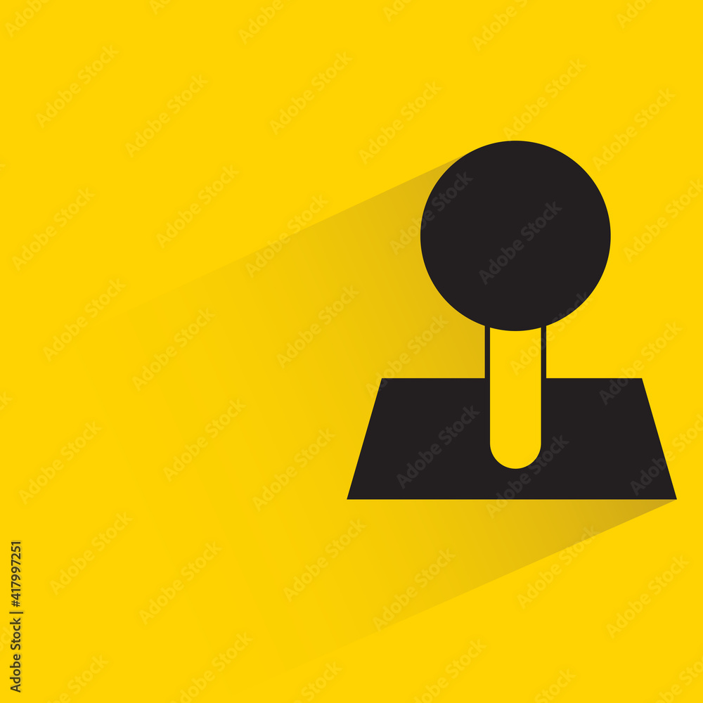 toggle switch with shadow on yellow background toggle switch with shadow on yellow background