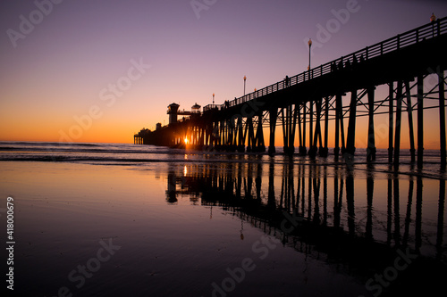 sunset on the pier