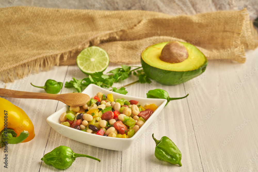 Bean and vegetable salad Bean and vegetable salad