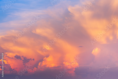Colored clouds in sunset time_02