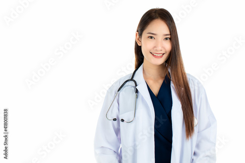 Young Asian doctor smiling for camera