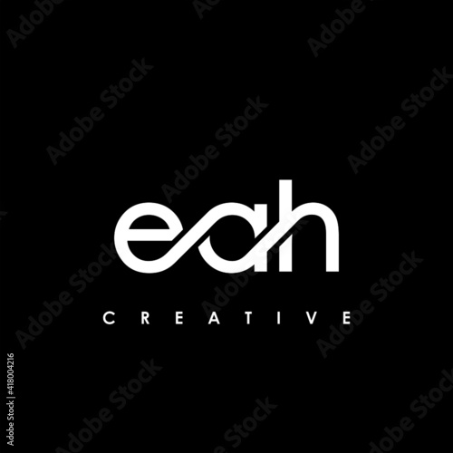 EAH Letter Initial Logo Design Template Vector Illustration photo