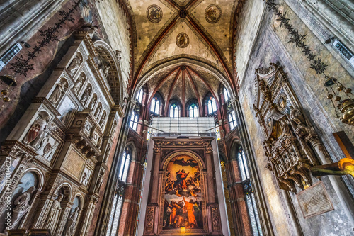 Titian Assumption Mary Painting Santa Maria Gloriosa de Frari Church Venice Italy