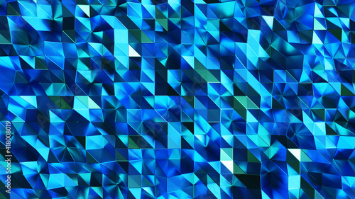 abstract blue metallic background texture.